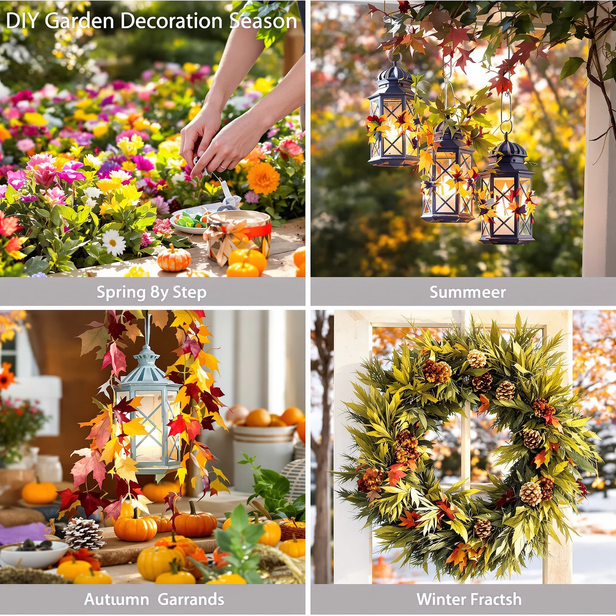 Saisonale Ideen: Florwerk-Dekorationen für Frühling, Sommer, Herbst und Winter