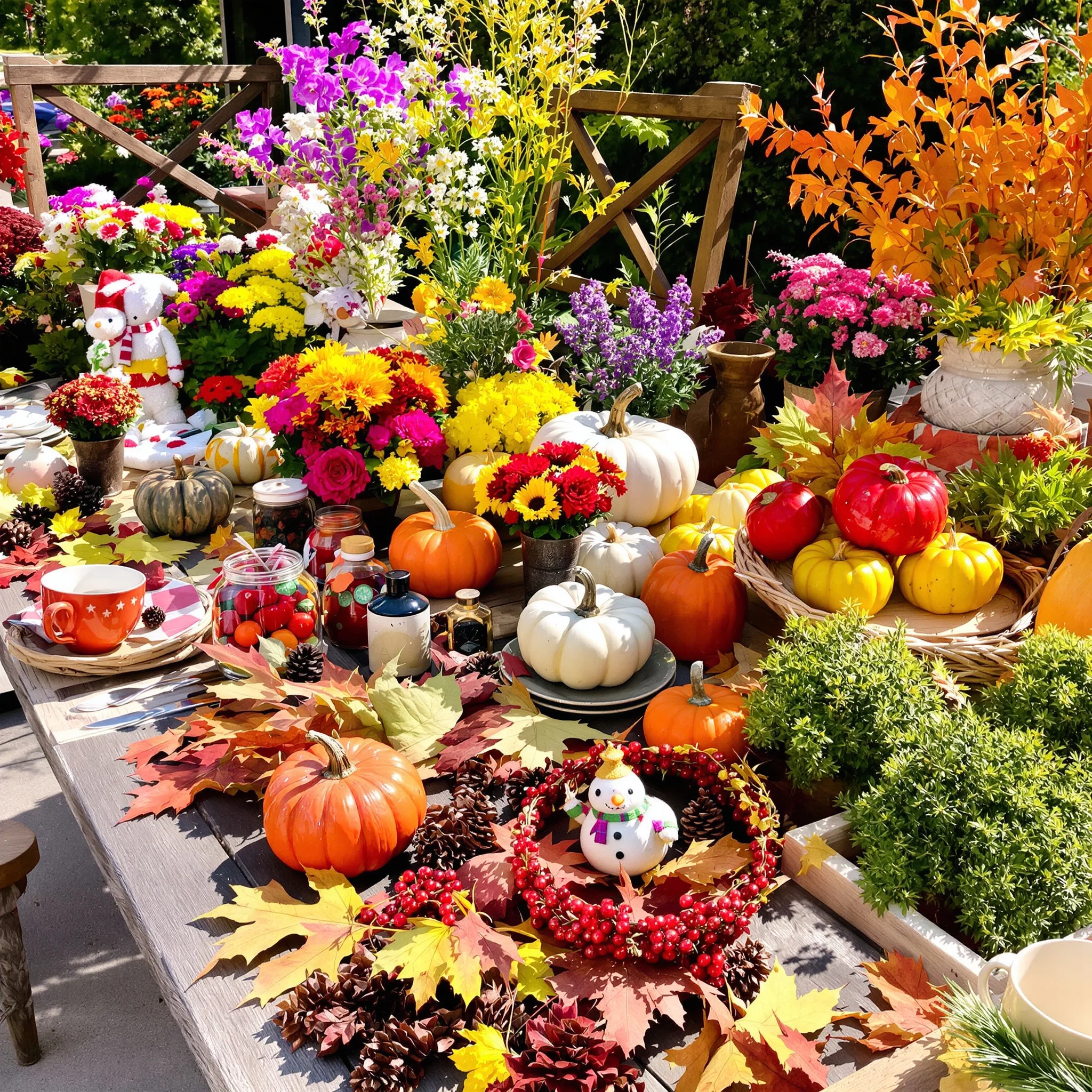 Saisonale Ideen: Florwerk-Dekorationen für Frühling, Sommer, Herbst und Winter
