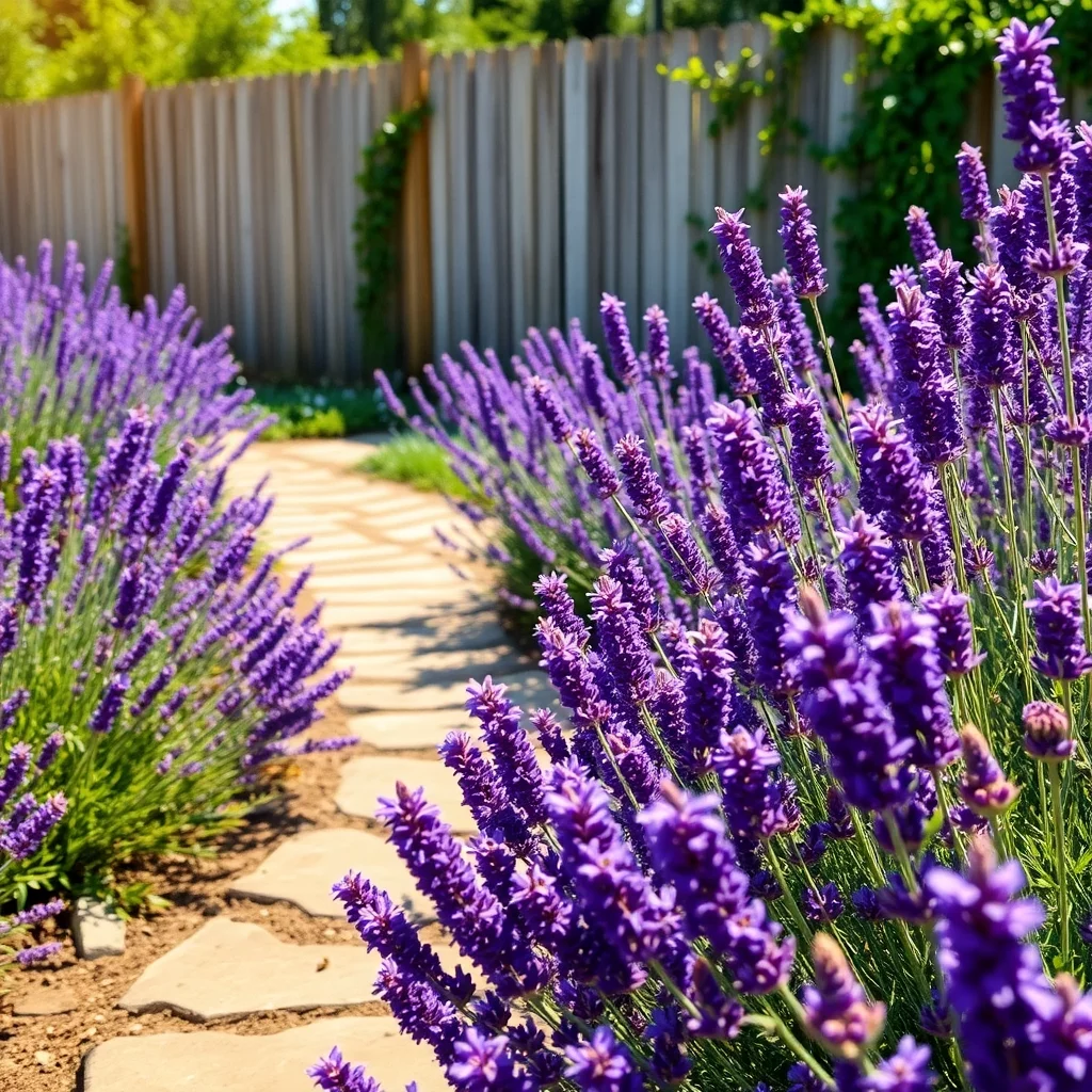 Lavendelgarten im Sommer