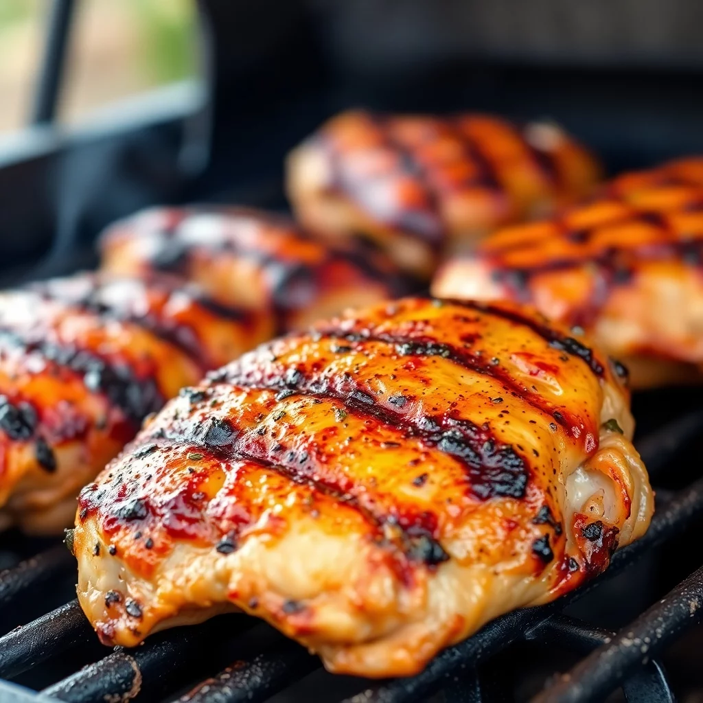 mariniertes Hähnchen vom Grill