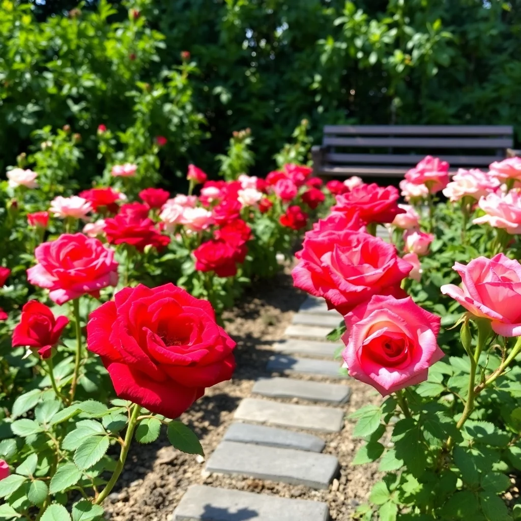 Rosenbeet für den Garten