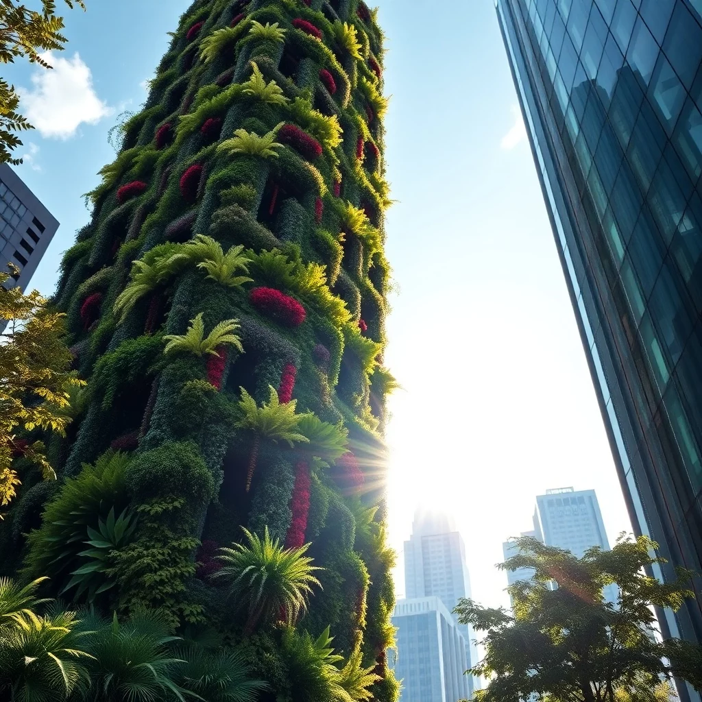 Vertikale Gärten in der Stadt