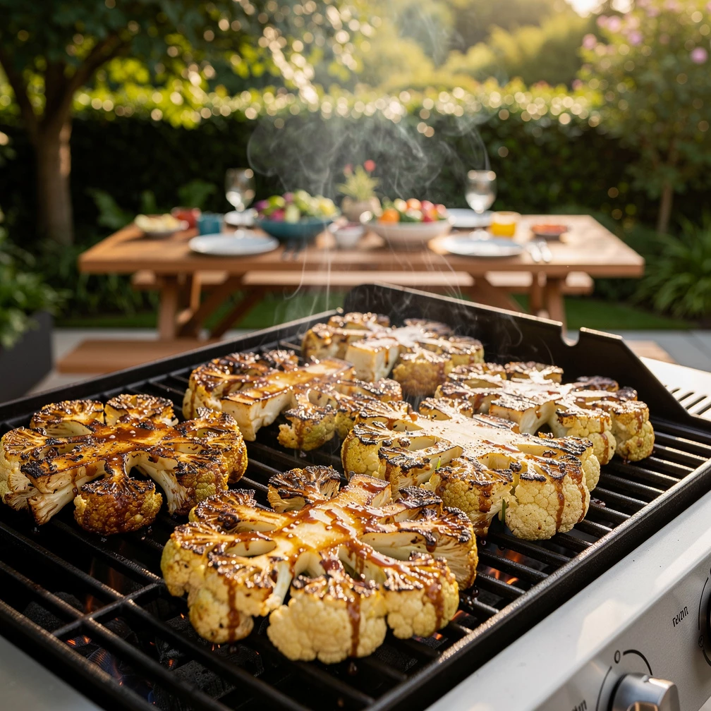 Blumenkohl-Steaks mit Asia-Marinade &ndash; Modernes Grillrezept