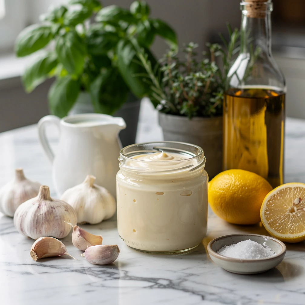Aioli ohne Ei – das beste Rezept für cremigen Knoblauch-Dip