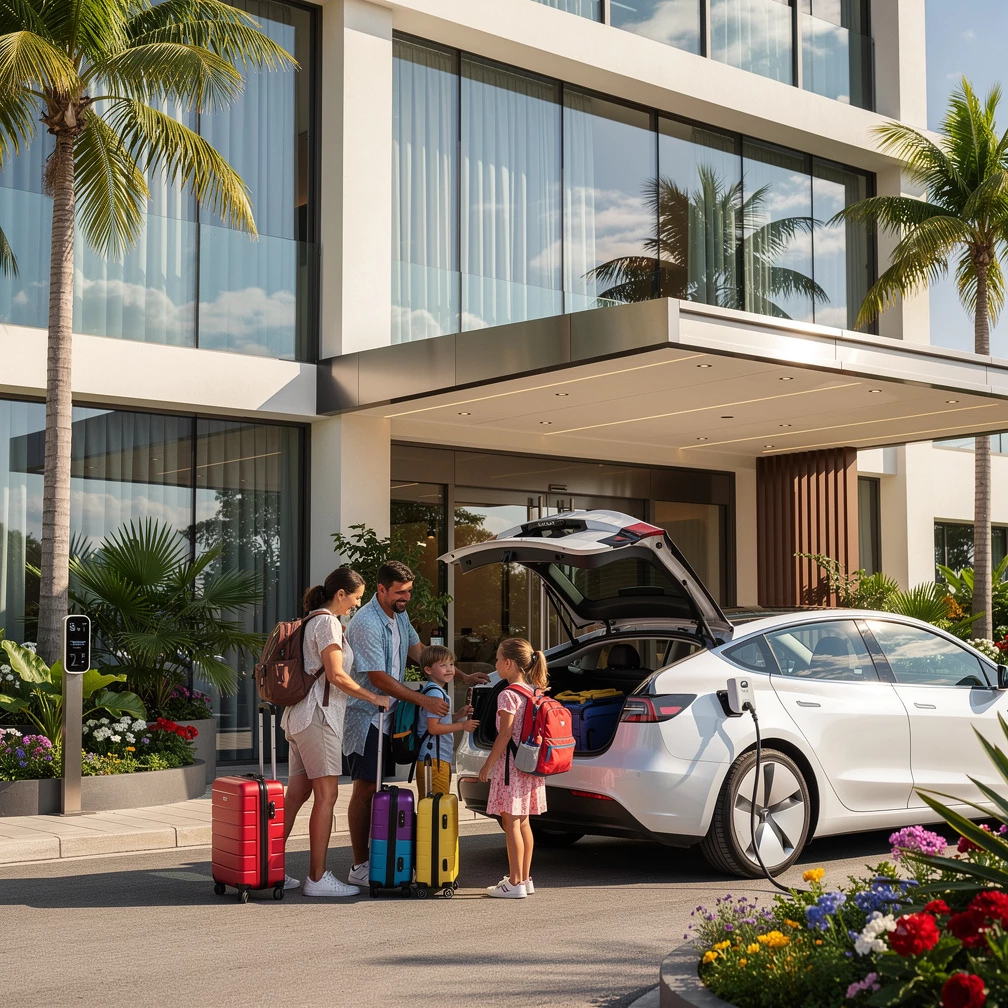 Mit dem E-Auto in den Urlaub: Hotels und Ladesäulen clever planen