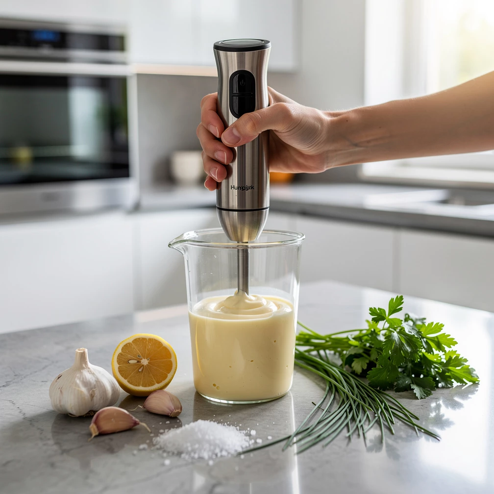 Aioli ohne Ei – das beste Rezept für cremigen Knoblauch-Dip