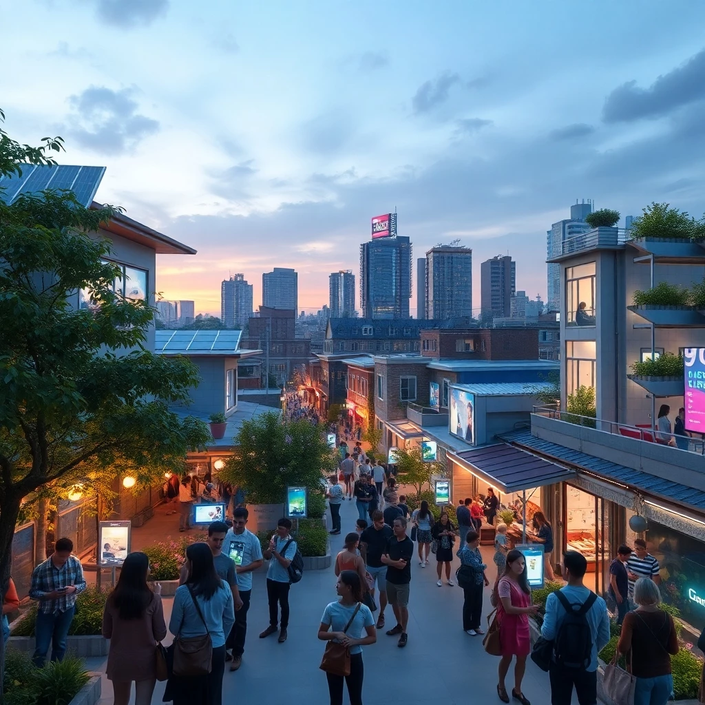 Innovation in futuristischen Stadtlandschaften