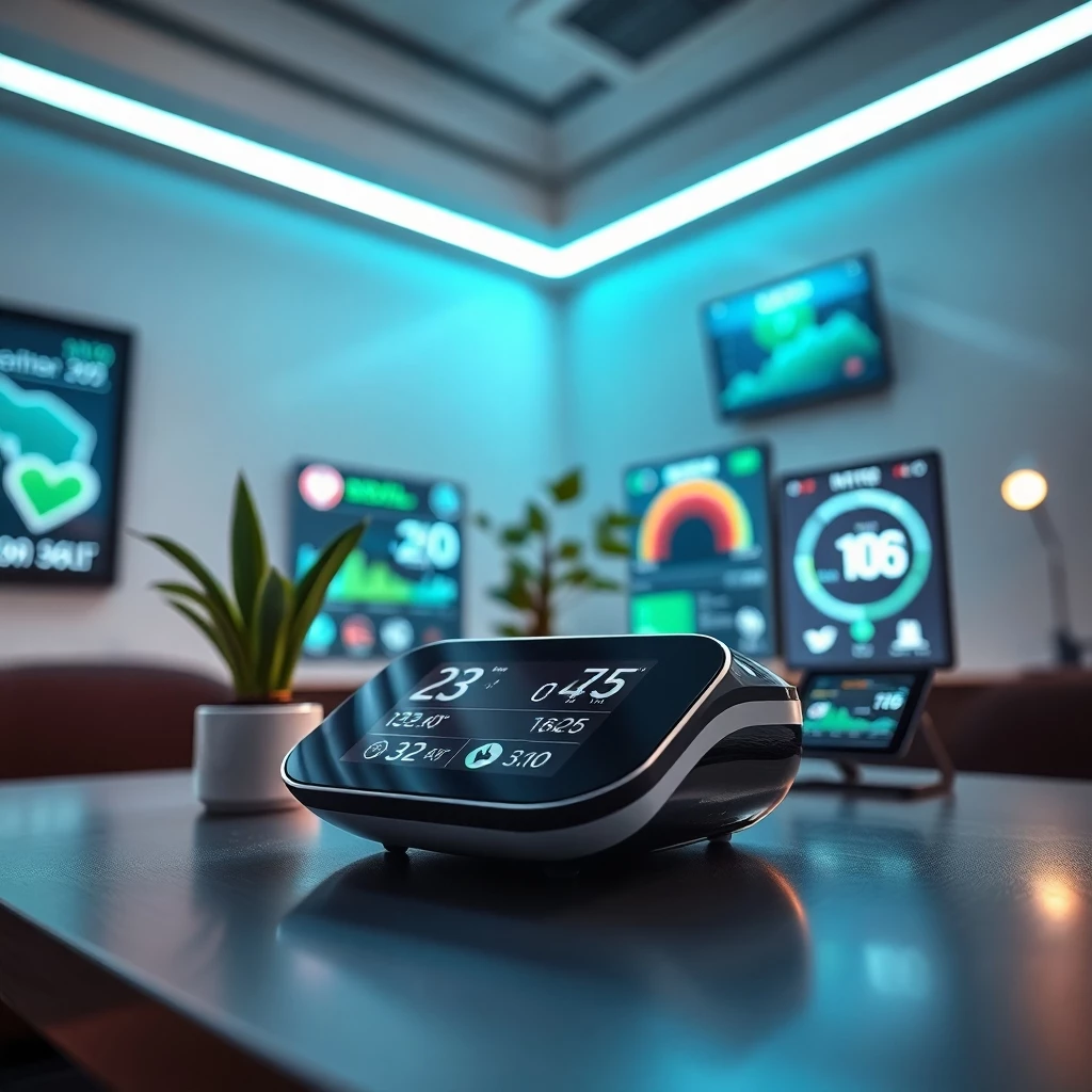 Personalisierte Gesundheitsüberwachung im futuristischen Design