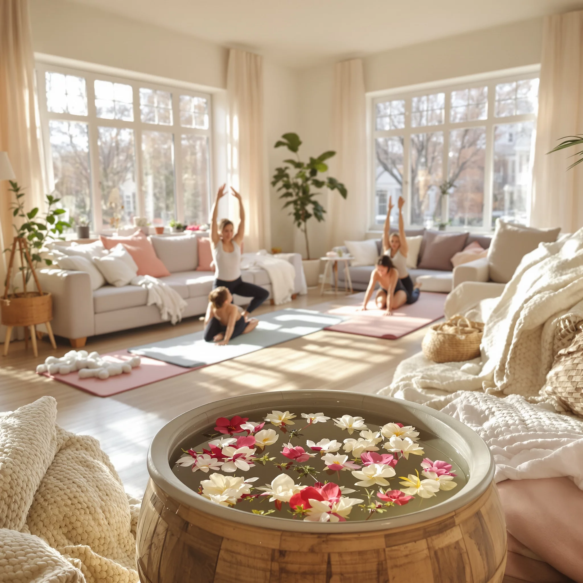 Wellbeing at Home: Familienwellness für kalte Tage – Home-Spa, Kinder-Yoga, Fußbäder & mehr
