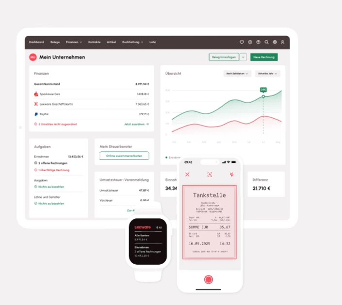 Lexware Dashboard - Mobil