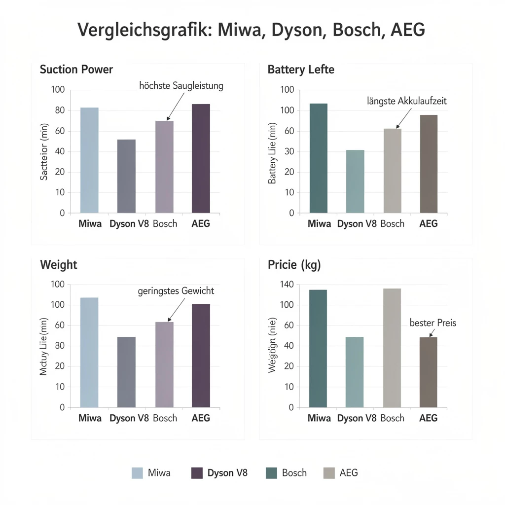 miwa Akku-Staubsauger: Testsieger mit starker Saugleistung & Top-Akku
