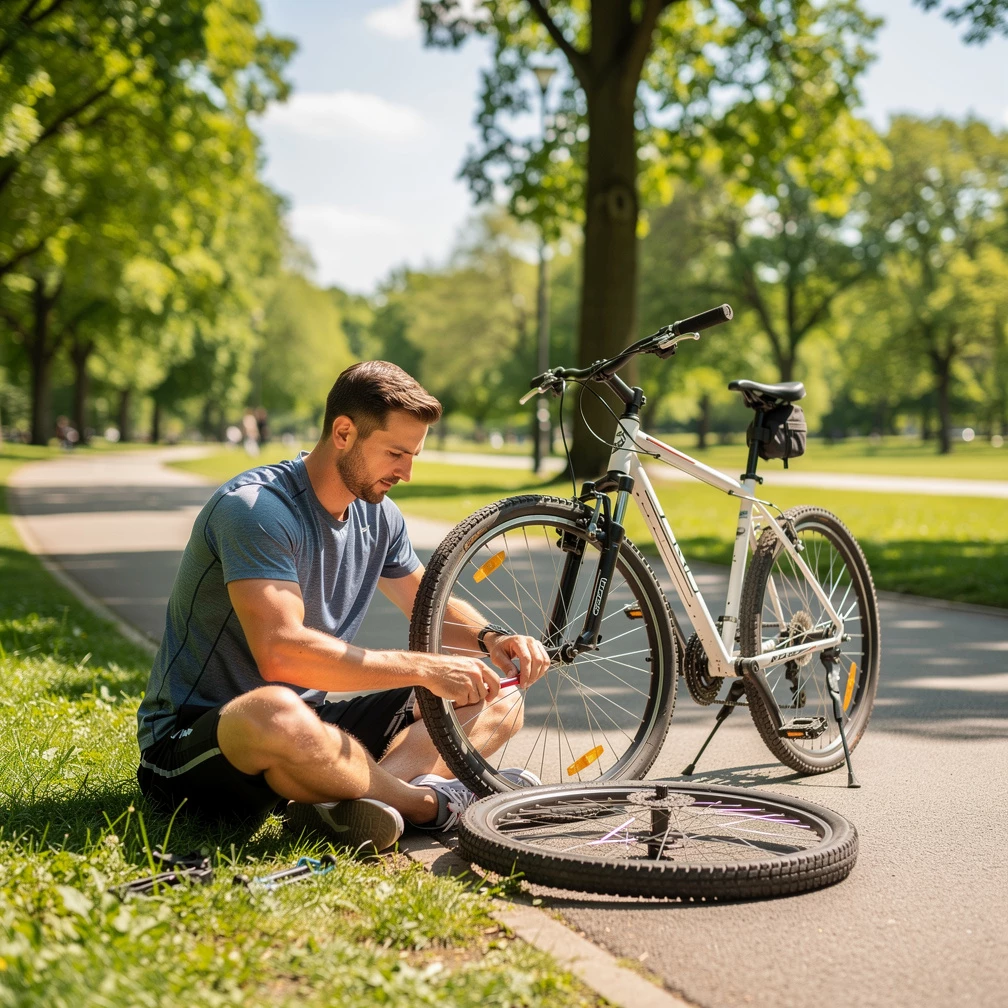 Fahrradreifen wechseln: Wie geht es am schnellsten?