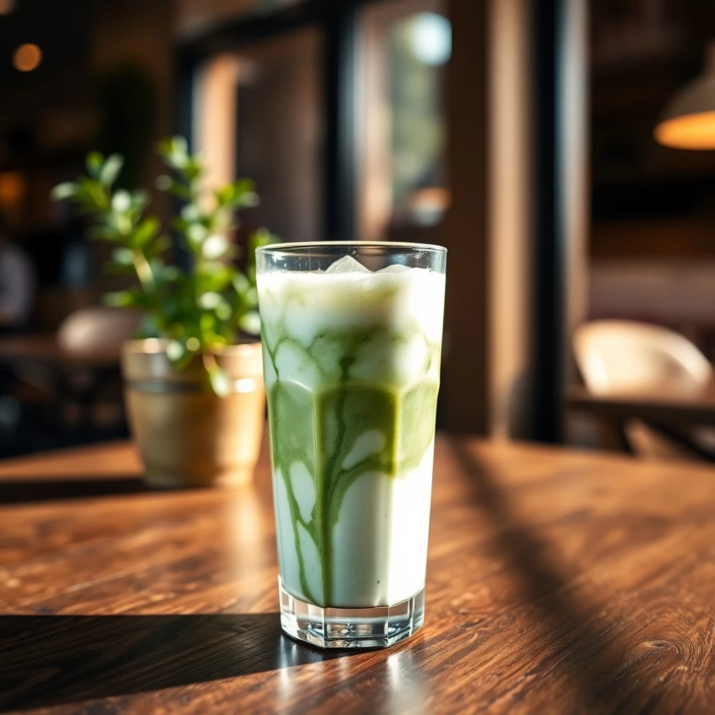 iced matcha latte