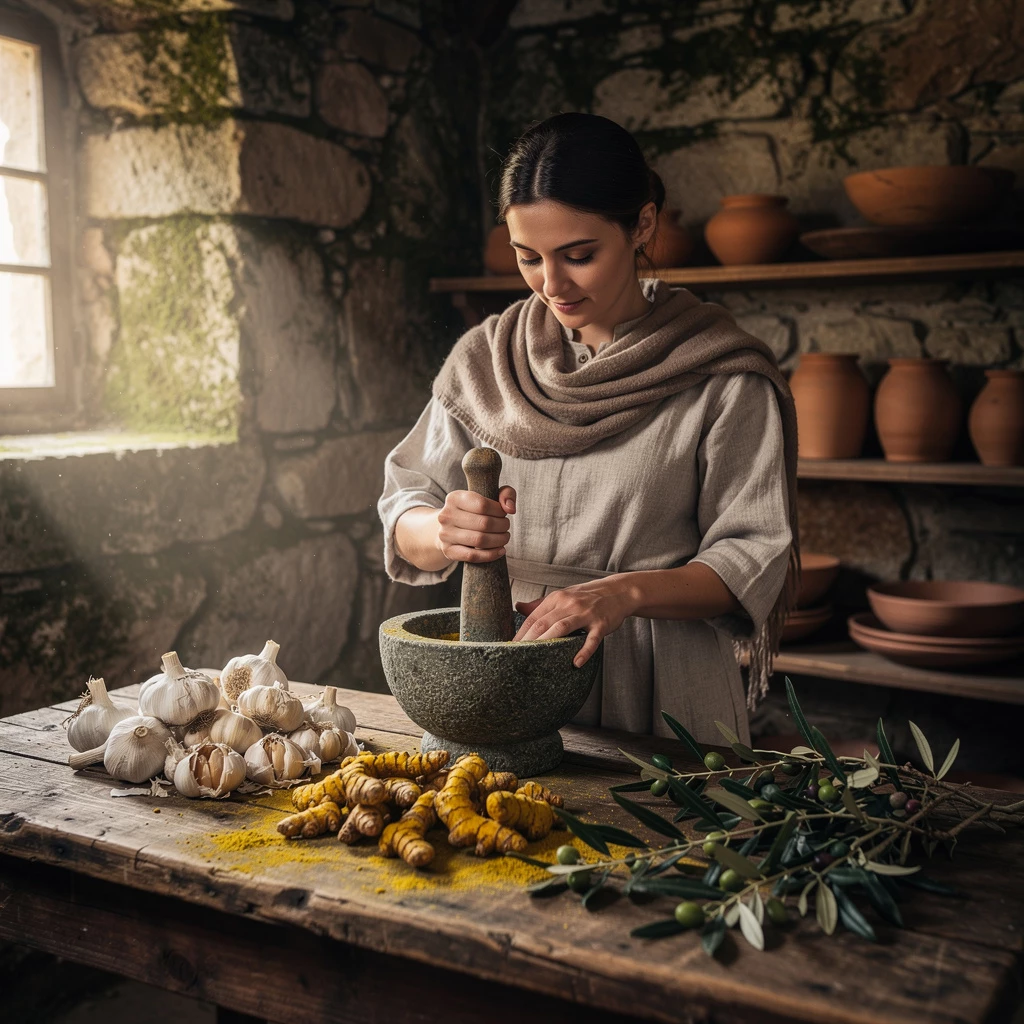 Superfoods in der Küche: Knoblauch, Kurkuma & Olivenöl erleben