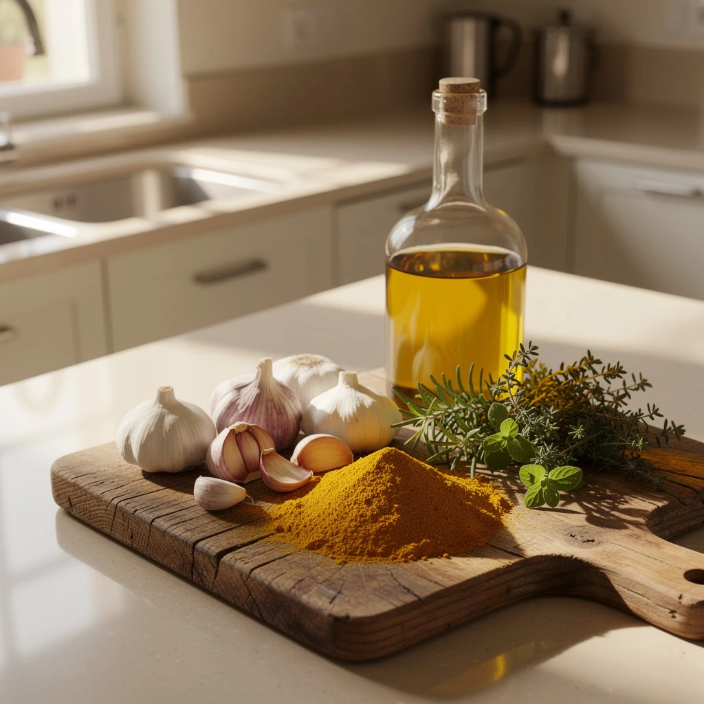 Superfoods in der Küche: Knoblauch, Kurkuma & Olivenöl erleben