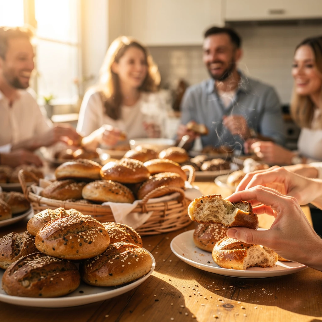 Sonntagsbrötchen mit Superfood: Knusprig, nährend, einfach gut!