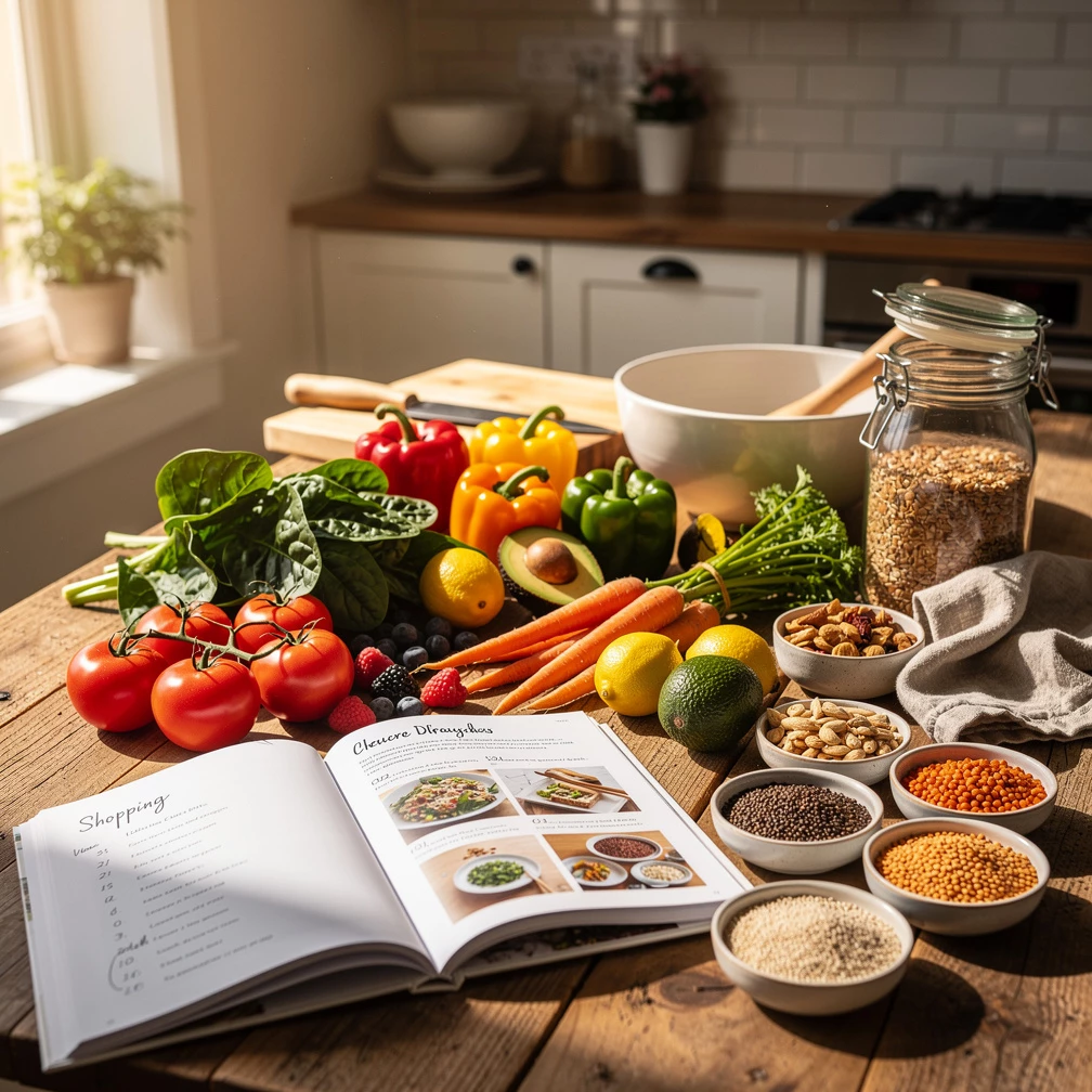 Gesunde Ernährung ohne Stress: Einkaufsliste & Grundrezepte für jeden Tag