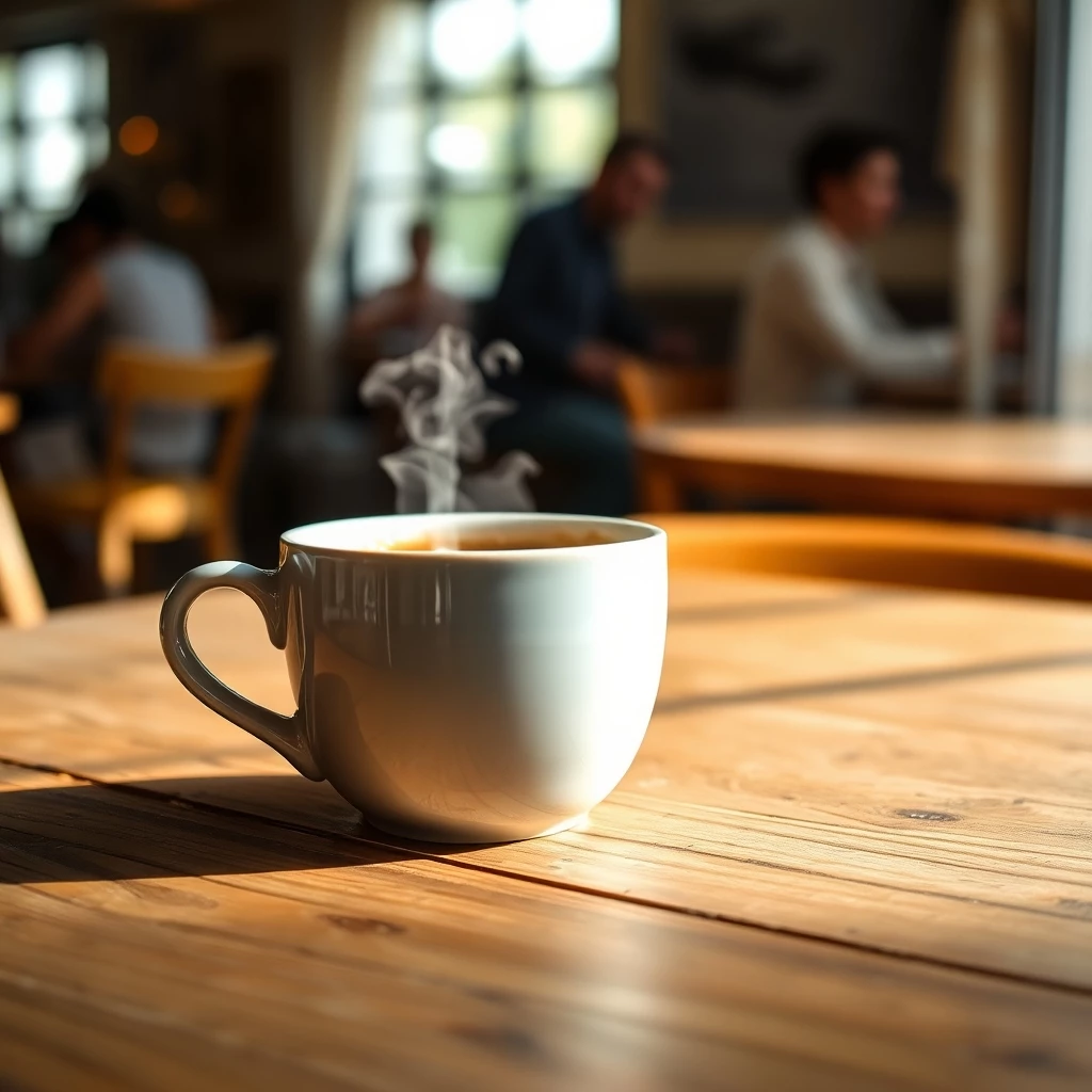 Kaffee im Morgenschein