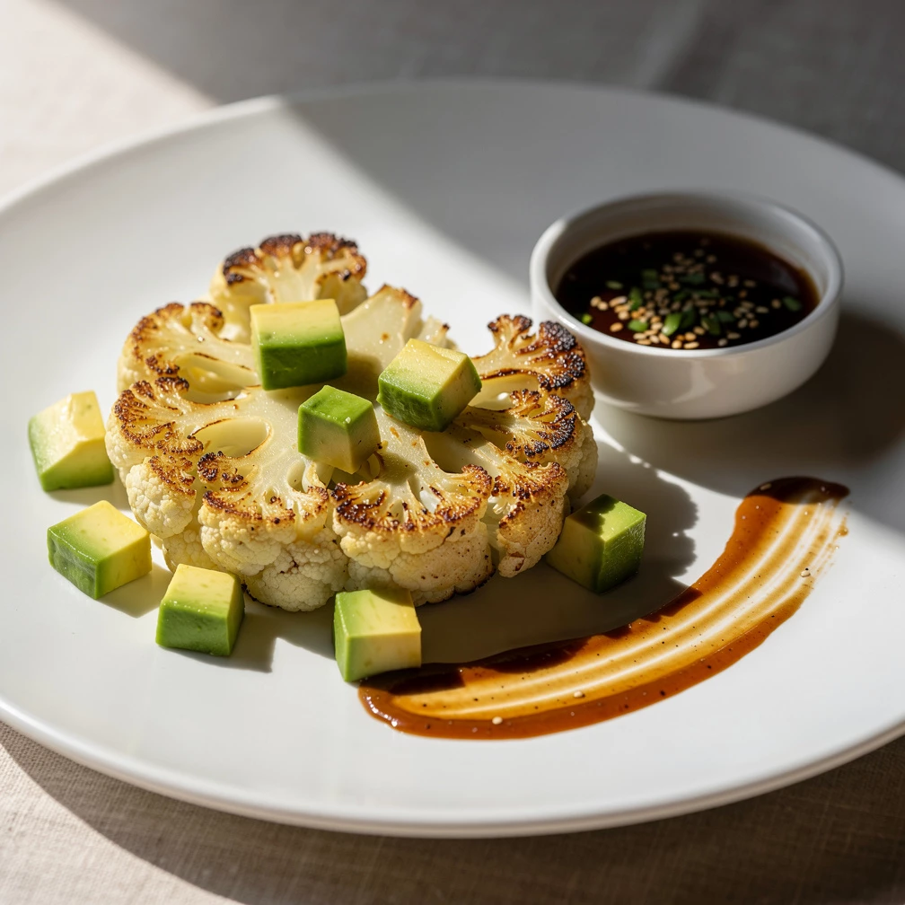 Blumenkohl-Steaks mit Asia-Marinade: Einfach, feurig, genial