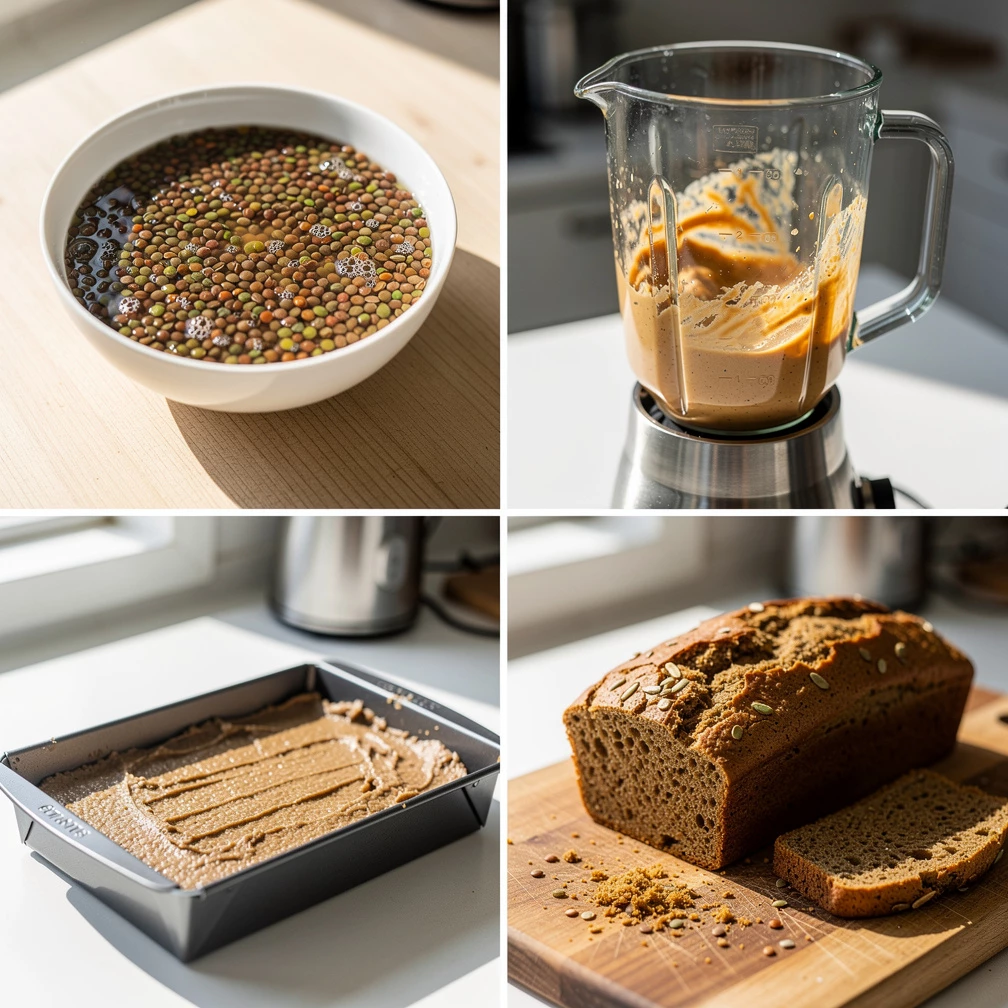 Glutenfreies Brot aus roten Linsen – proteinreich & ballaststoffreich