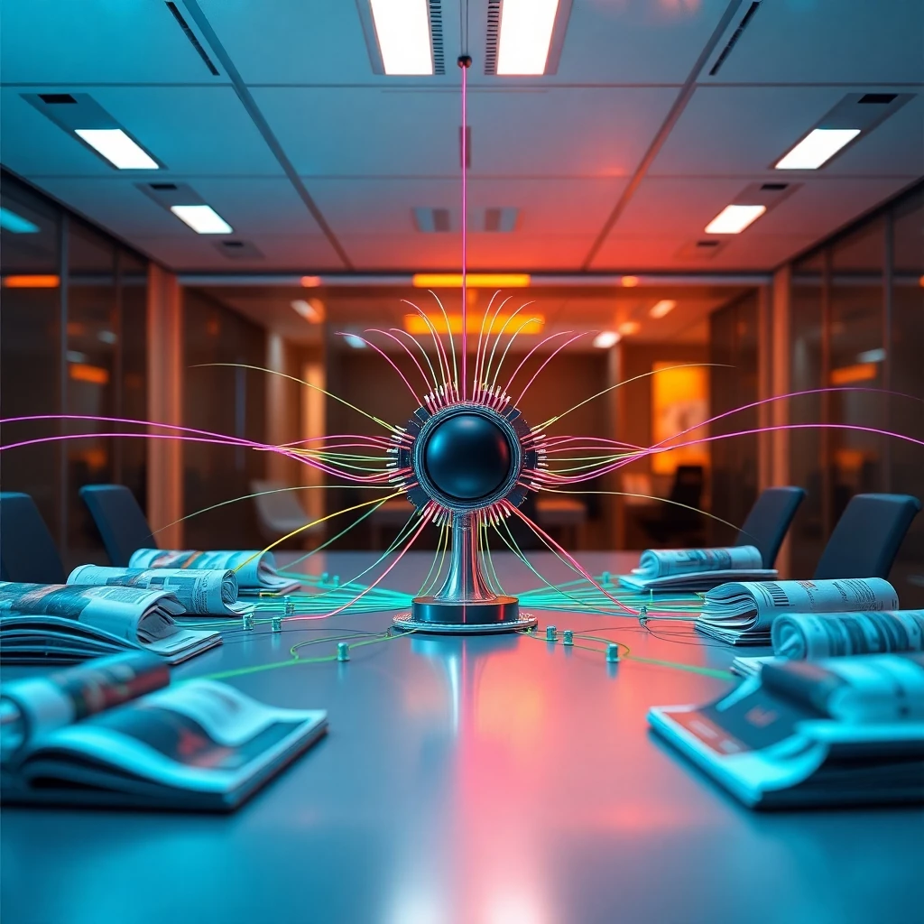 Digitales Netzwerk der Magazinverteilung - Medien-Ökosystem