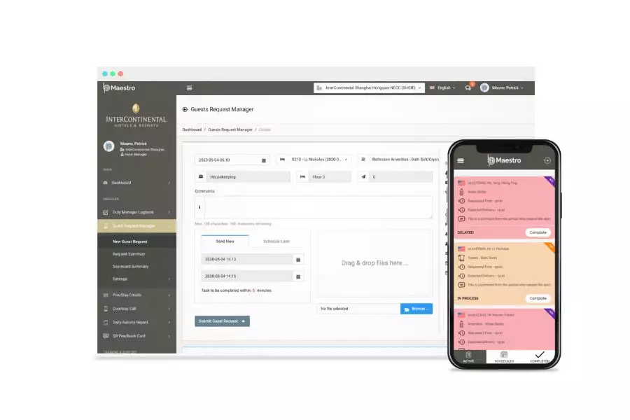 Kostensenkung durch den Guest and Repair Request Manager