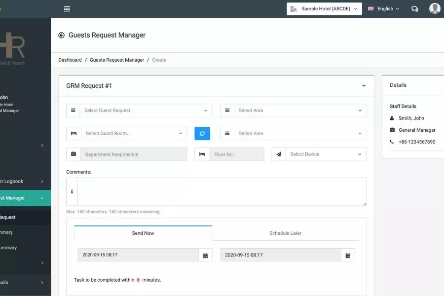 Ressourcenoptimierung mit dem Guest and Repair Request Manager