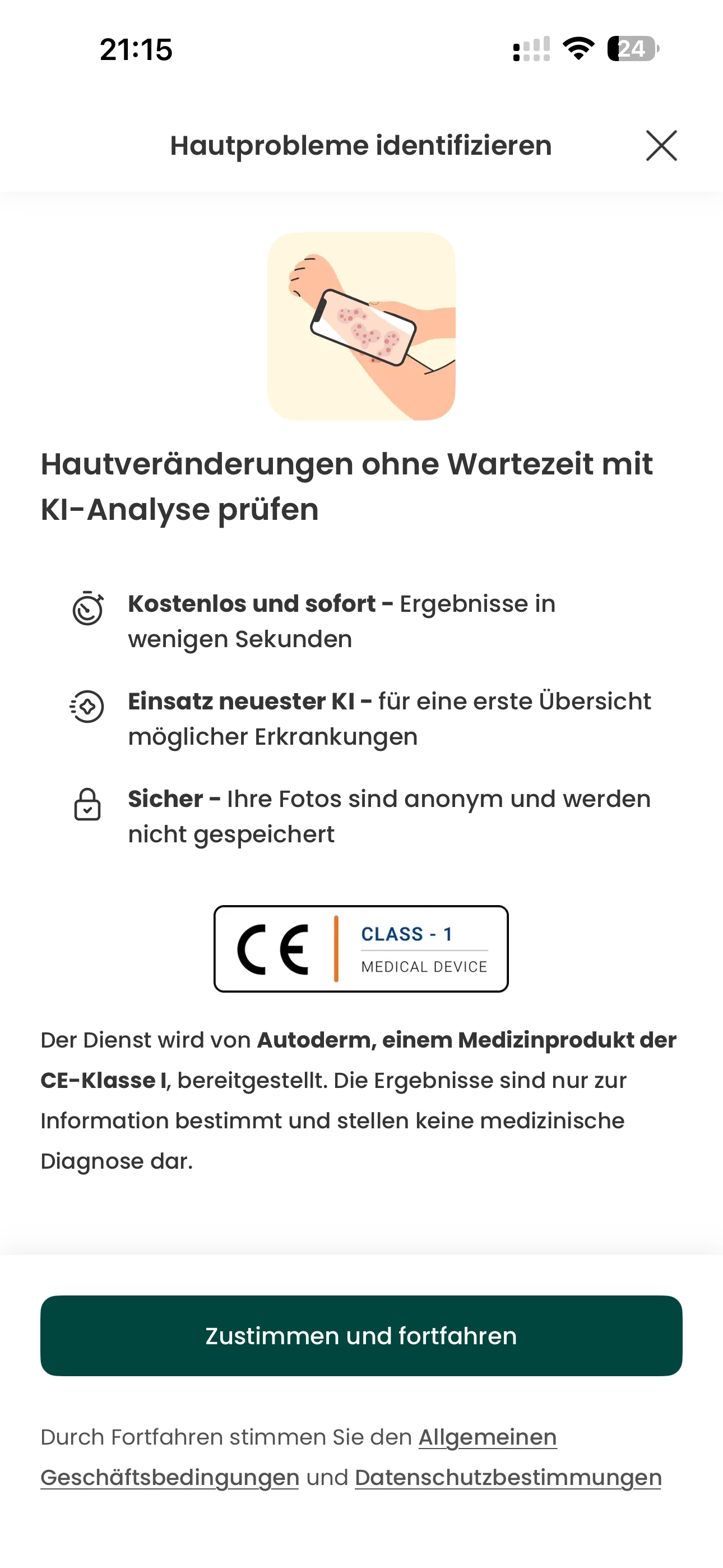 Autoderm KI-Hautanalyse: Innovation bei DocMorris