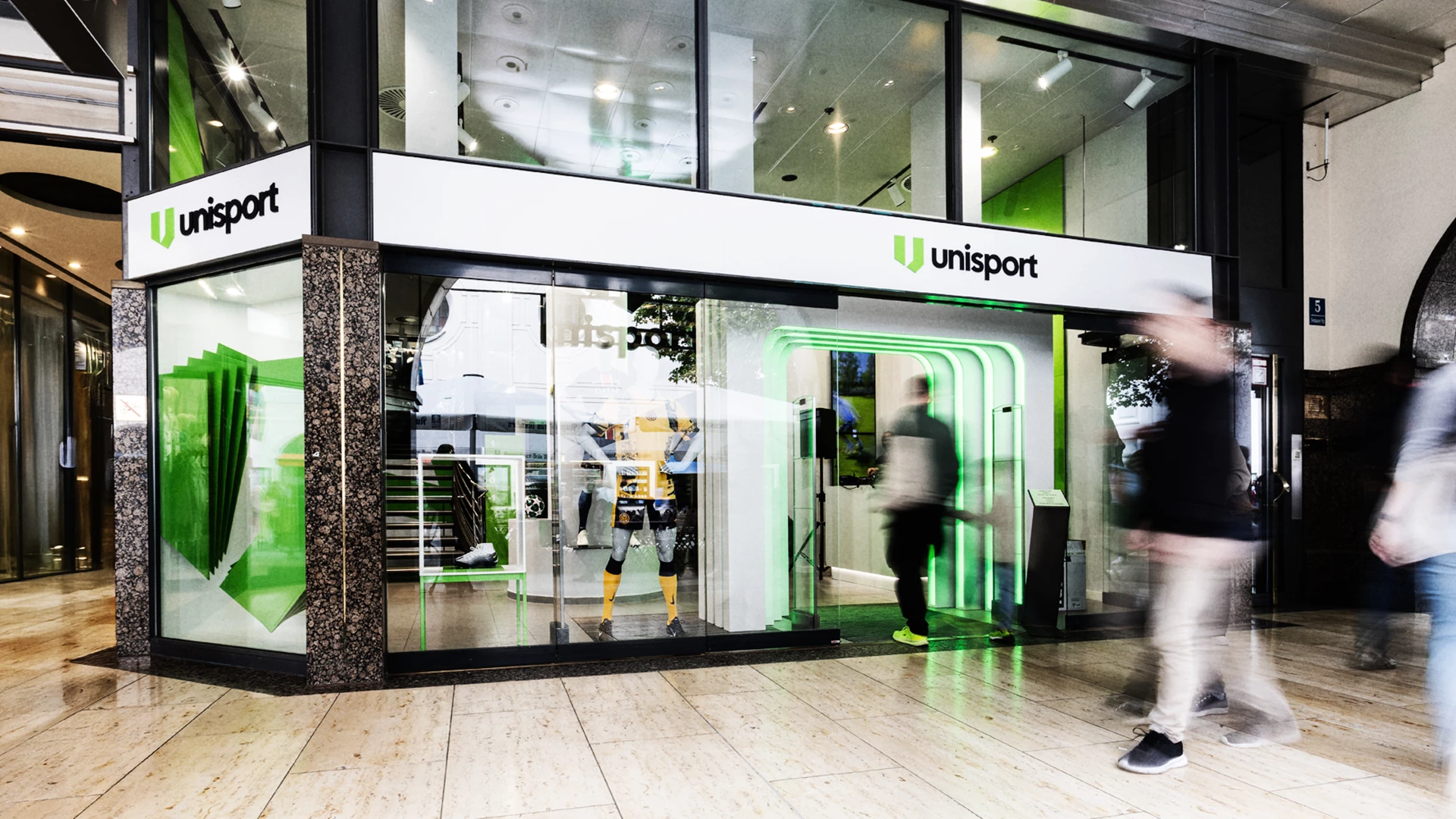 Die Filiale von Unisport in der Münchner Innenstadt.