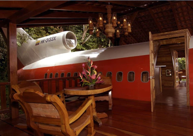 Das &Auml;thiopische Flugzeug-Hotel: Boeing 727 Suite in Costa Rica