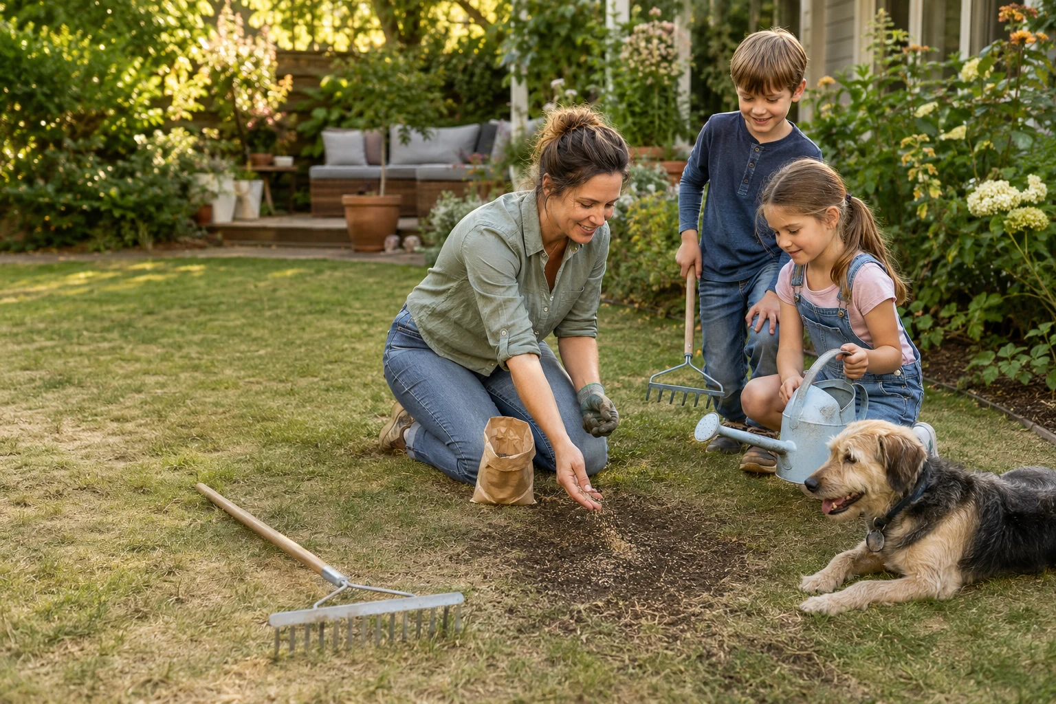 Rasen nach dem Sommer regenerieren: Die besten Tipps für gesunde Gräser