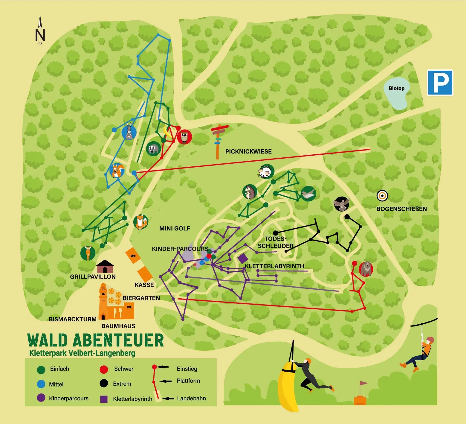 Waldkletterpark Velbert-Langenberg: Abenteuer zwischen Wuppertal und Essen