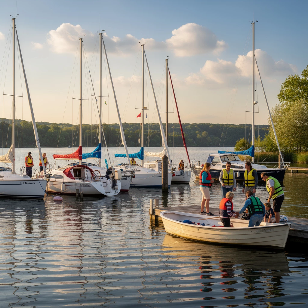 Klein aber fein: Segeln auf dem Baldeneysee in Essen NRW