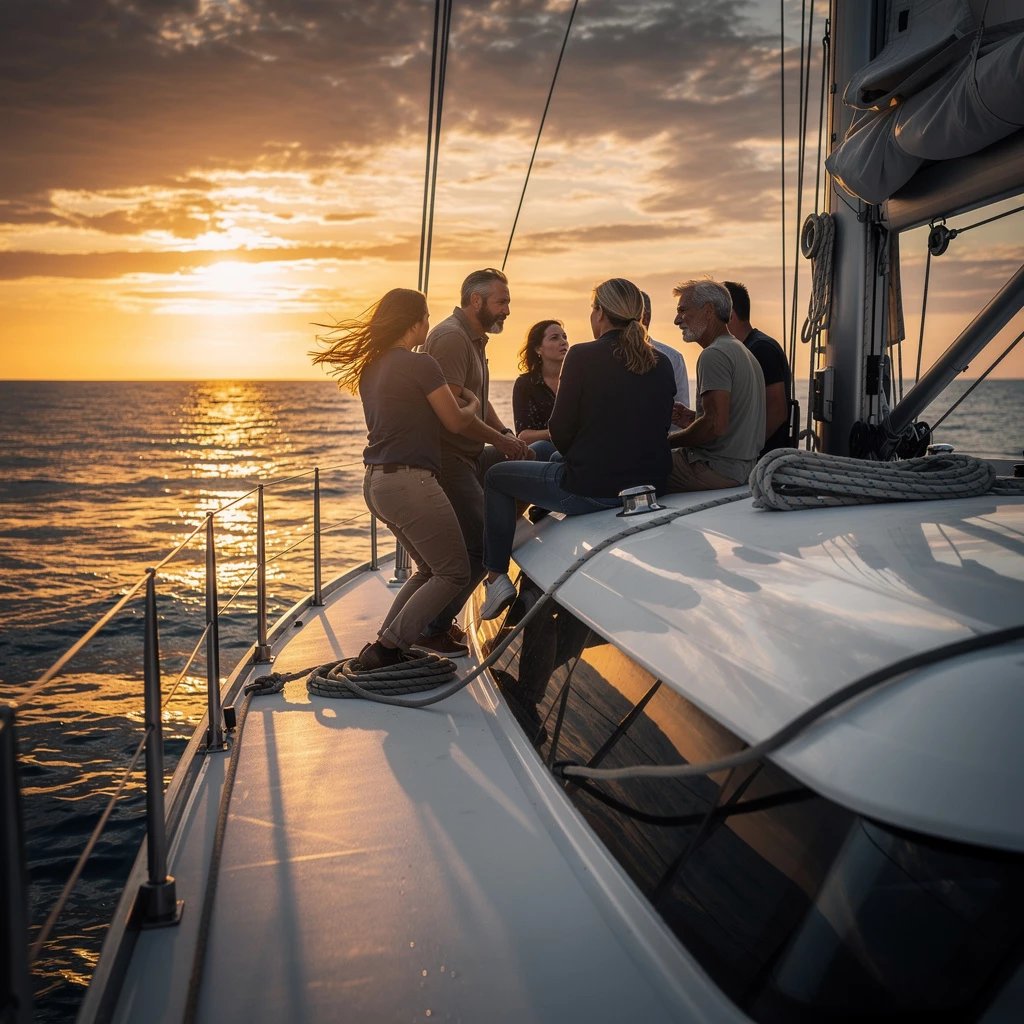 Konfliktlösung in der Crew an Bord einer Yacht