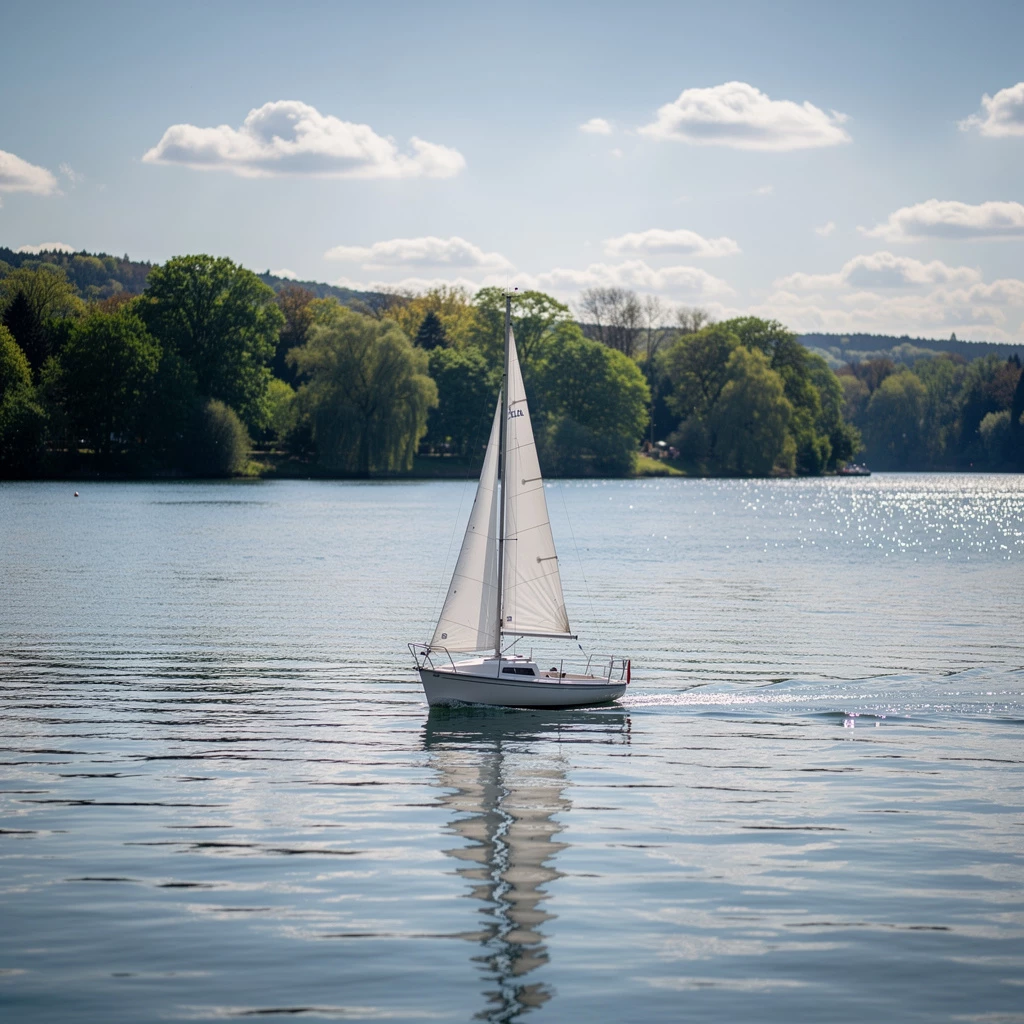 Klein aber fein: Segeln auf dem Baldeneysee in Essen NRW