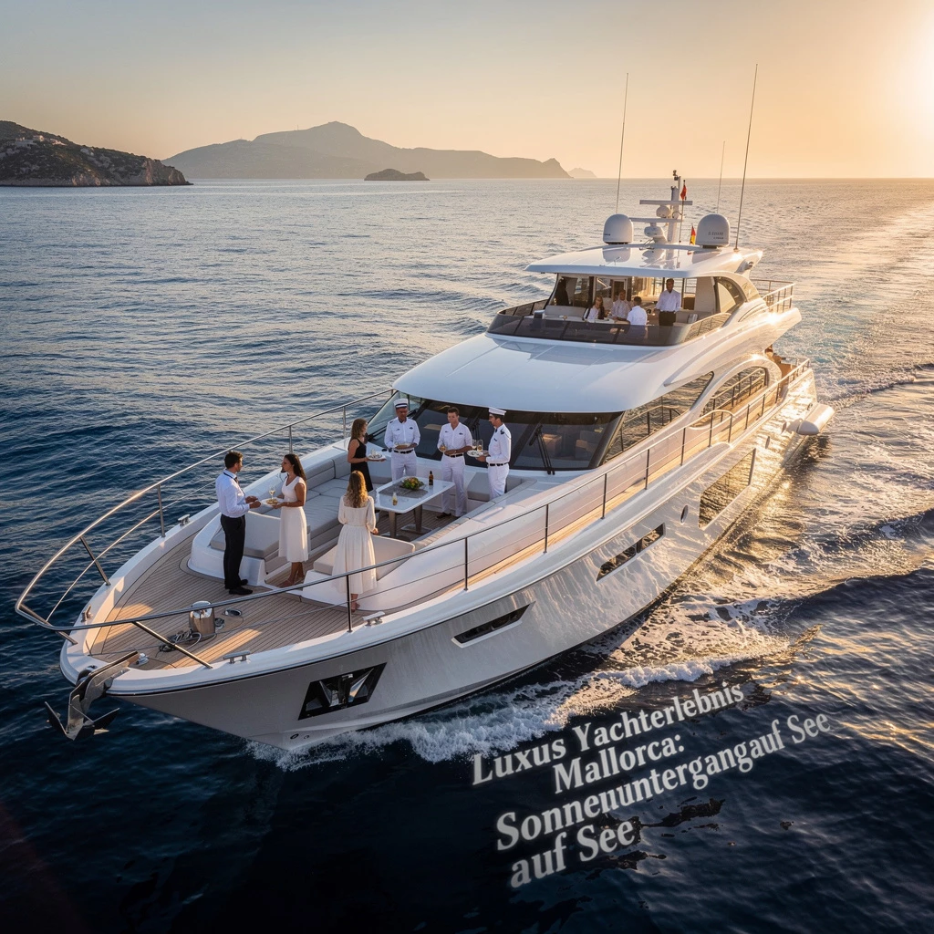 Luxus-Yachtcharter Mallorca: Motoryacht mit Crew erleben