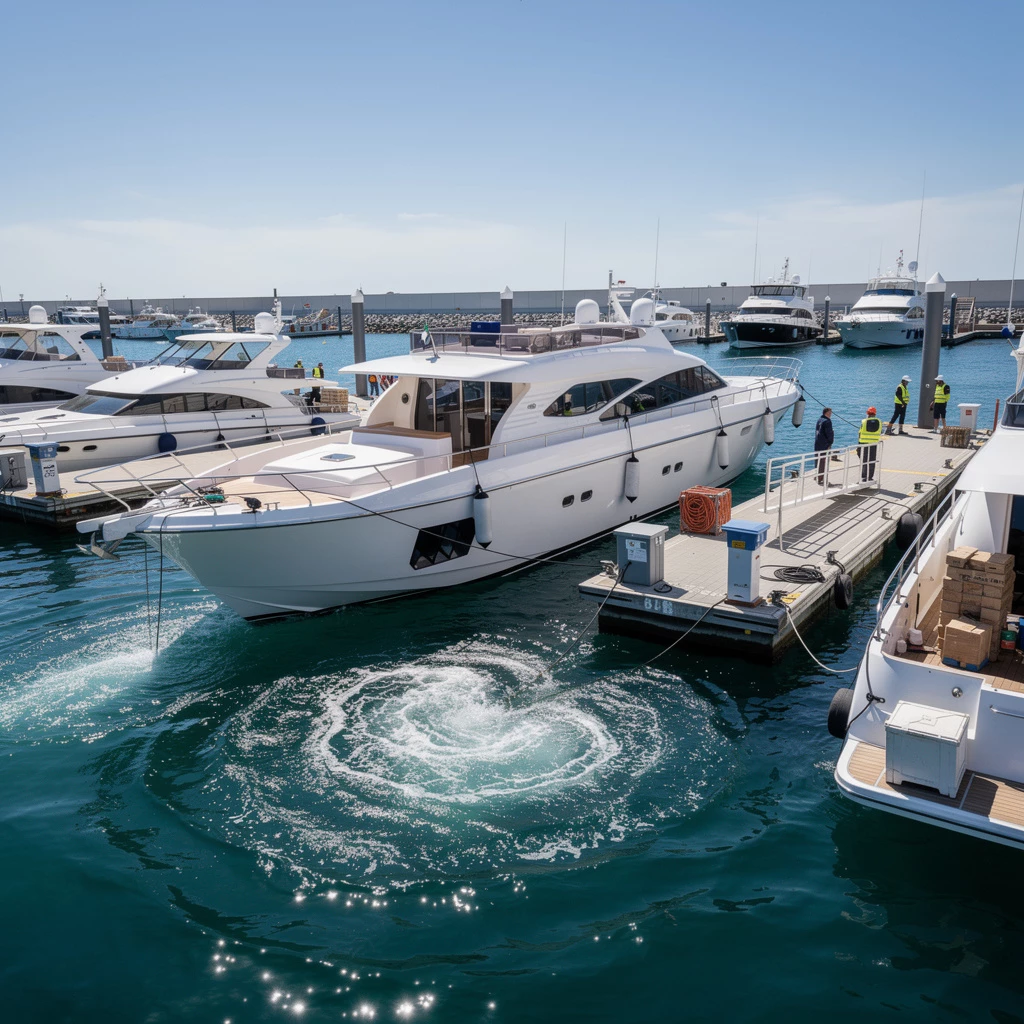 Man&ouml;vrieren im Hafen: Bugstrahlruder, Heckstrahlruder & Propwalk