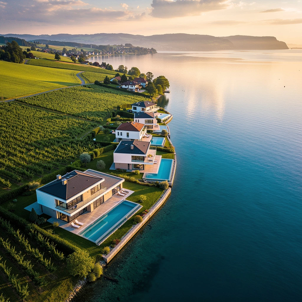 Luxusvillen und Ferienhäuser mit Pool am Bodensee