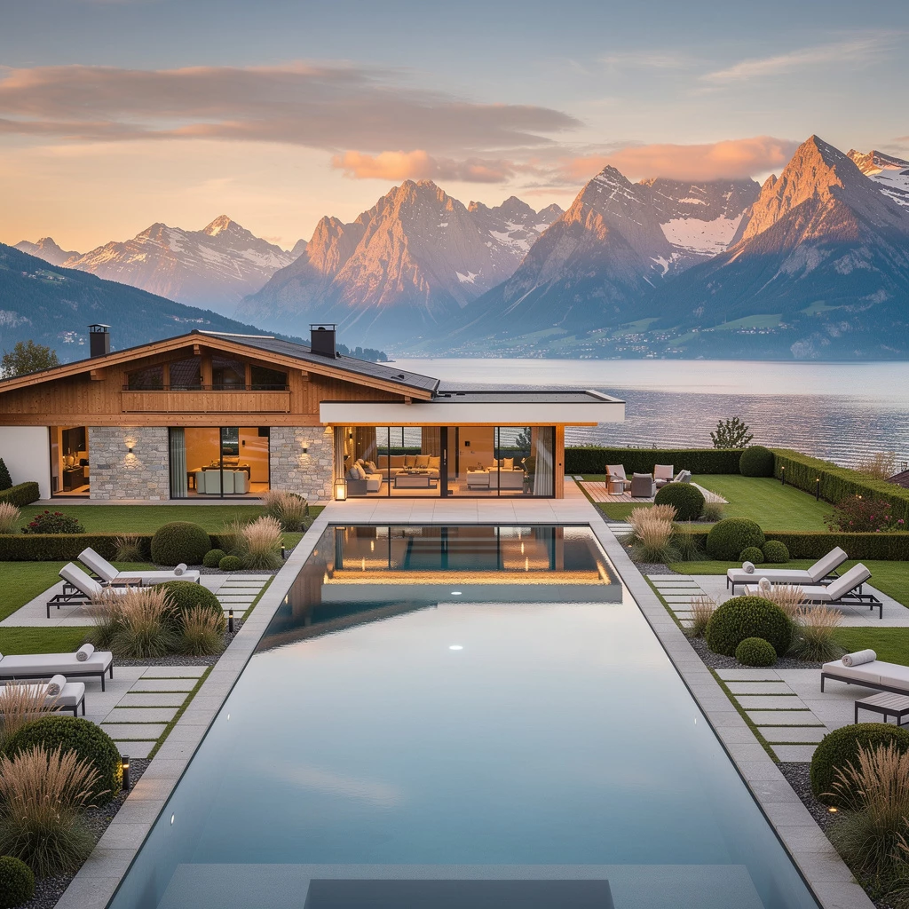 Luxusvillen und Ferienhäuser mit Pool am Bodensee