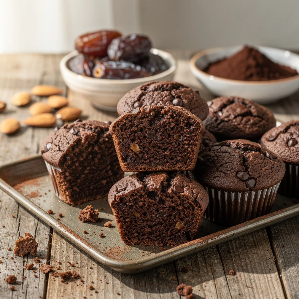 Gesunde Schokomuffins ohne Zucker und Weißmehl – Saftig & Clean
