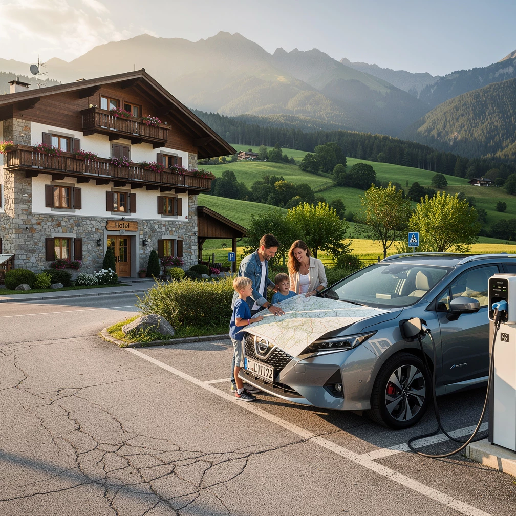 Mit dem E-Auto in den Urlaub: Hotels und Ladestationen clever planen