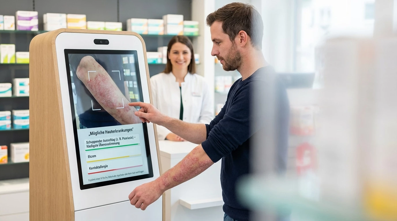 Autoderm startet in Deutschland: API-basierte KI-Hautanalyse f&uuml;r Apotheken und Telemedizin. &copy; KI-generiertes Bild