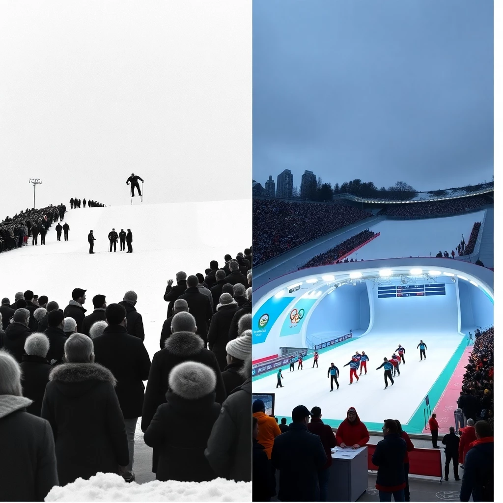 Olypische Winterspiele - Früher und Heute