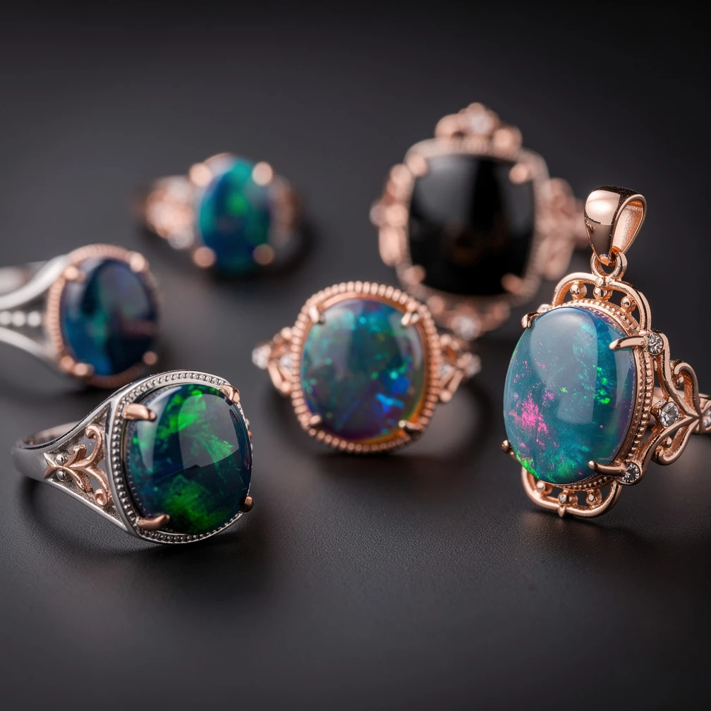 Schwarzer Opal: Seltene Edelsteine und ihr einzigartiges Farbenspiel