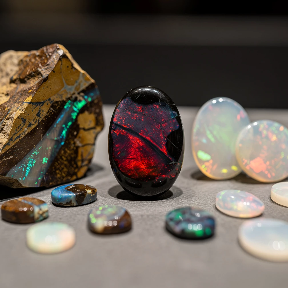Opale im Vergleich: Boulder, Schwarzer Opal & mehr