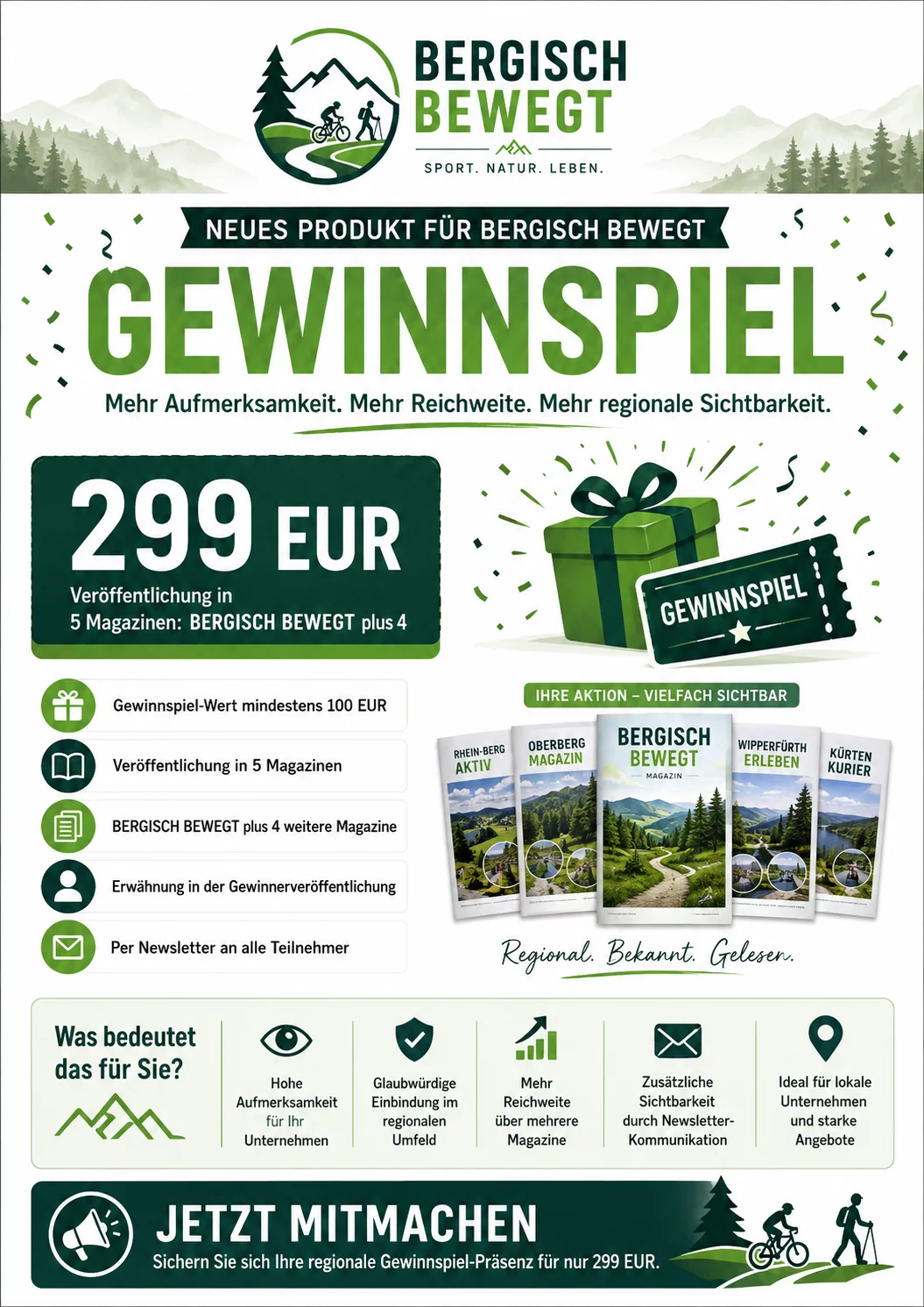 Gewinnspiel Veröffentlichung