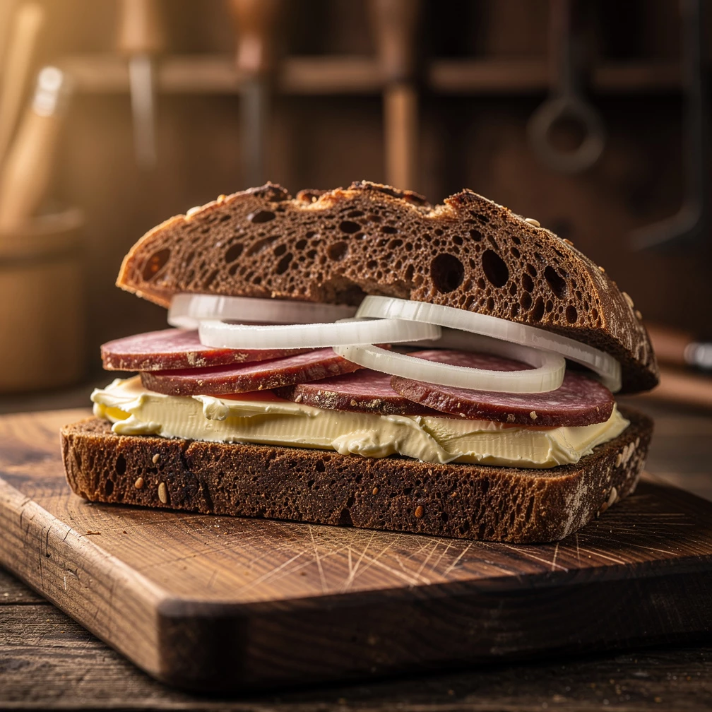 Bergische Kottenbutter: Traditionelles Rezept & Herzhaftes Schwarzbrot-Sandwich