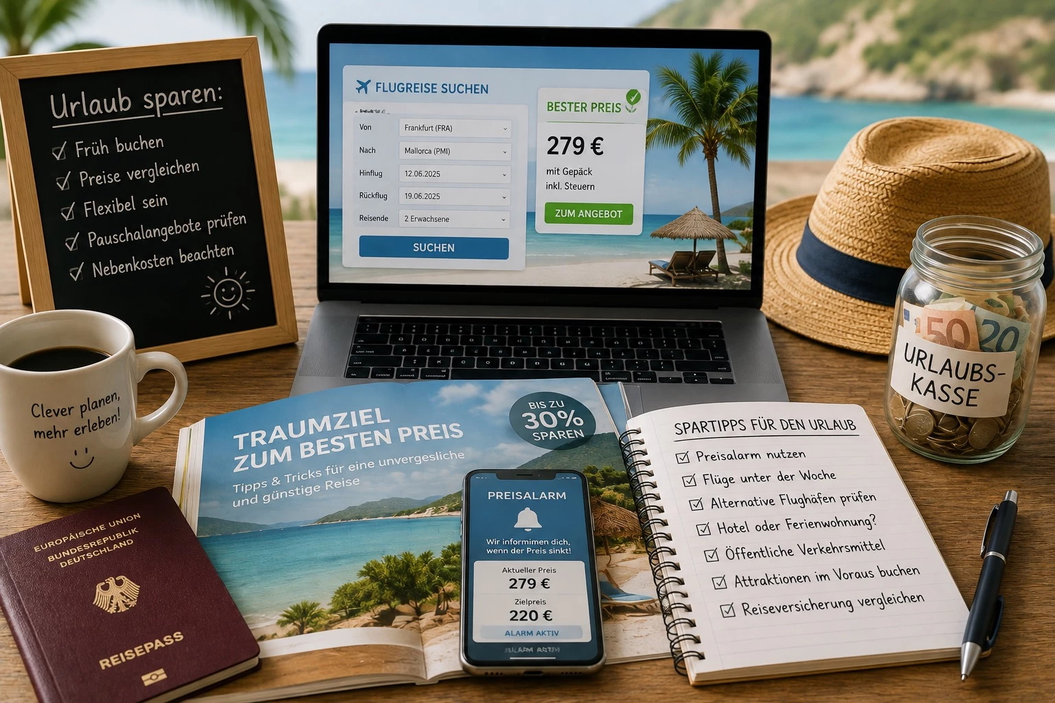 10 clevere Tipps zum Sparen im Urlaub &ndash; Kostenfallen erkennen