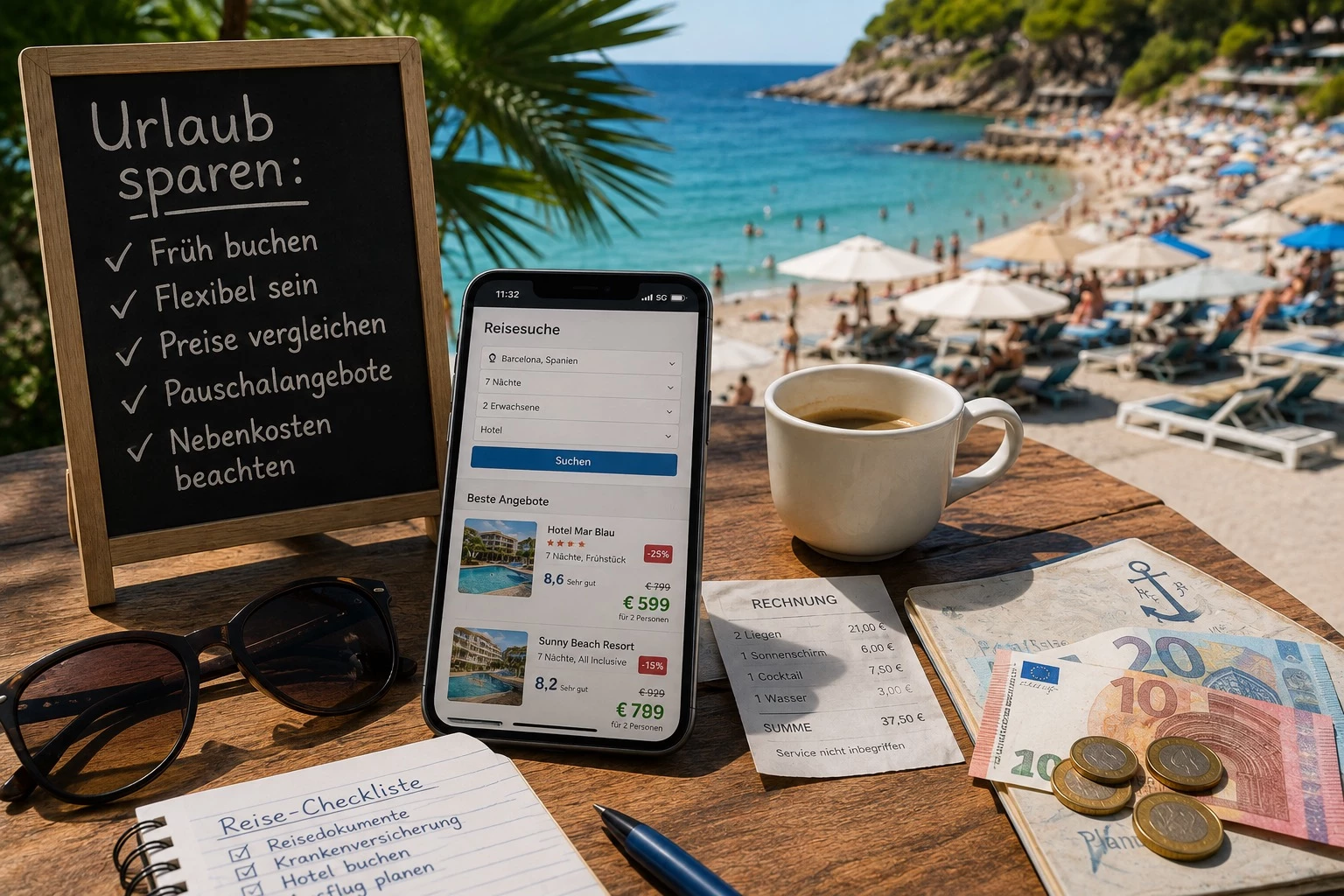 10 clevere Tipps zum Sparen im Urlaub – Kostenfallen erkennen