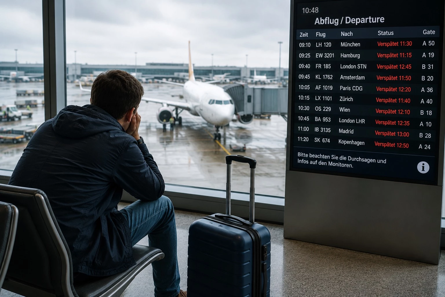 Entsch&auml;digung bei Flugversp&auml;tung oder Annullierung: Ihre Rechte & Praxis-Tipps